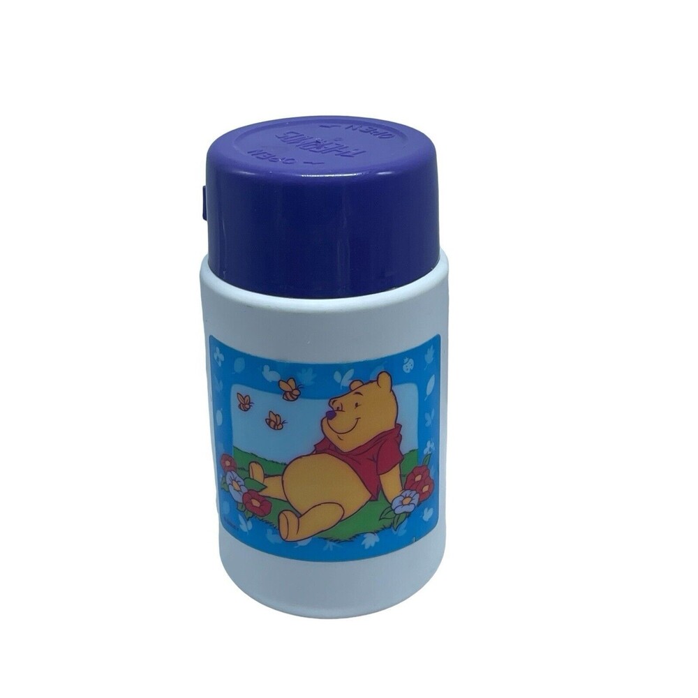 Vintage Thermos Disney Winnie The Pooh Childs Lunchbox Thermos Plastic 6.5 inch